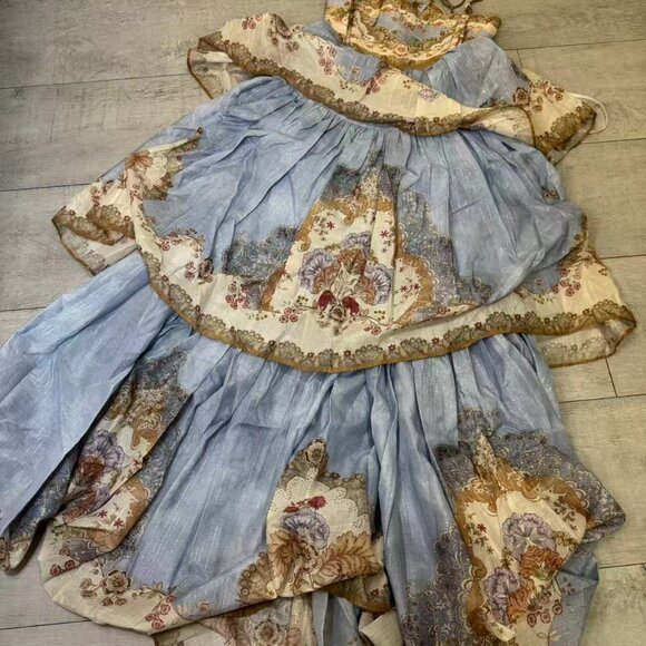 Zimmermann Tiered Camisole Dress Size 1 – Gorgeous Fabric, Tried On - Picture 9 of 17